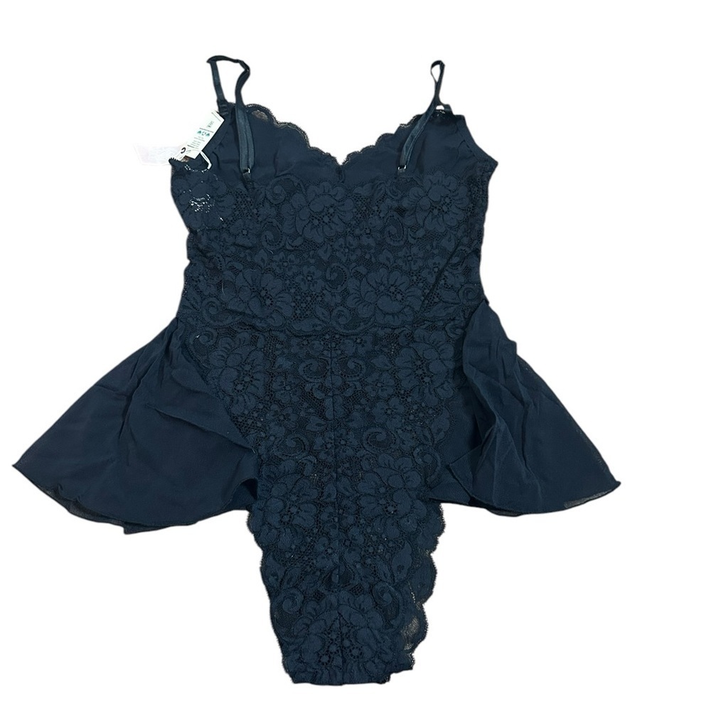 Free People Revolve HAH Sexy Maid to Wear Bodysuit in Noir Lace Sz Small NWT - Picture 12 of 13